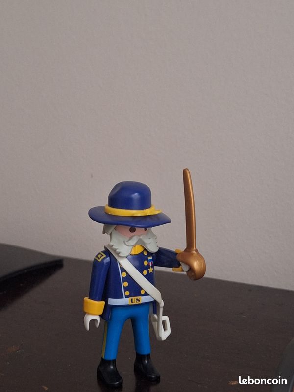 PLAYMOBIL Vintage 03245 - Chapeau Casquette Bleu Soldat Nordiste - Pezzo Per Collezionisti
