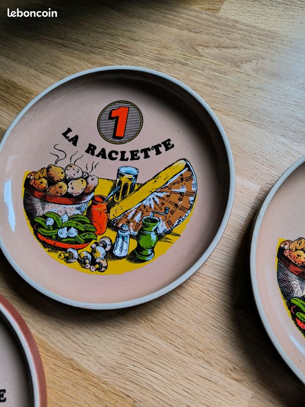 5 assiettes raclette Gien (image 5)