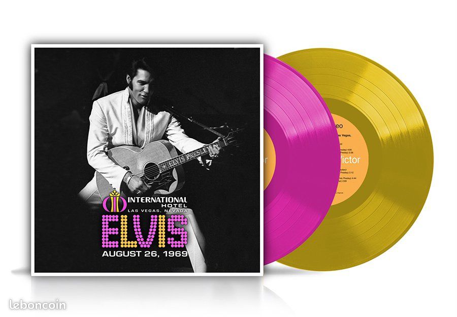 Elvis Presley The International Hotel Las Vegas 26 Aout 1969 Show Minuit 50th Anniversary 2 Lps Rose & Gold Exclusivité Graceland Soundboard Sortie Août 2019 (image 3)