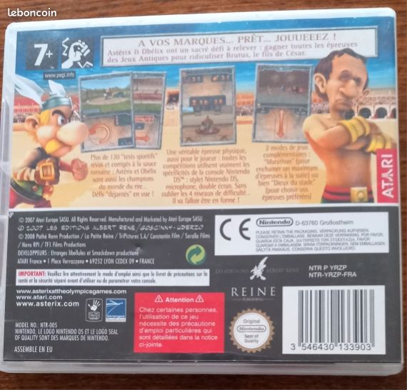 Jeu Astérix aux Jeux olympiques Nintendo DS (image 2)