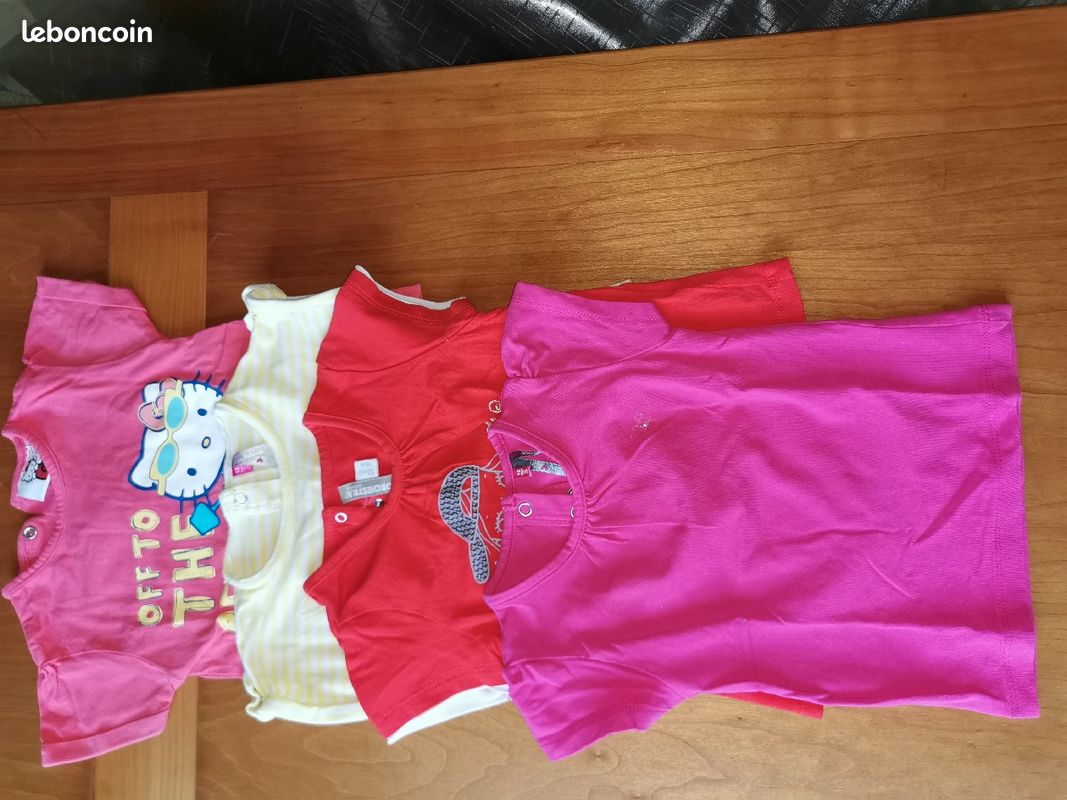 Lot tee-shirt 1 an fille (image 2)