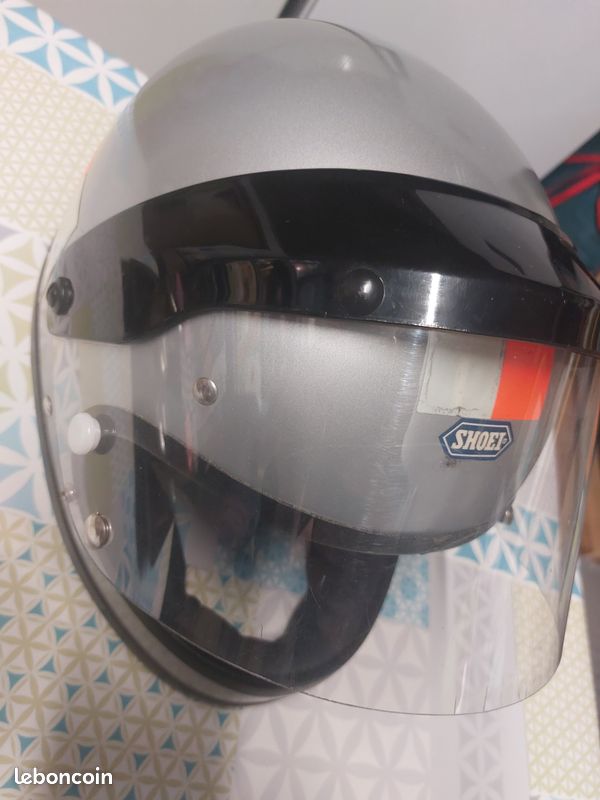 Casque moto vintage SHOEI S-20 années 70 – 59 cm – avec carton d'époque (image 5)