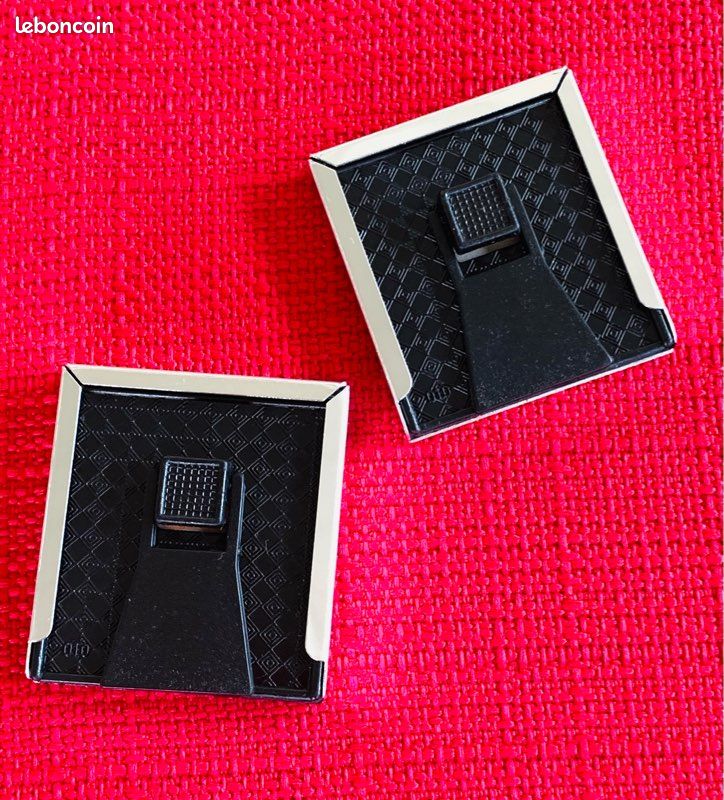 Ensemble 2 mini cadres gris, plastique et verre (image 3)