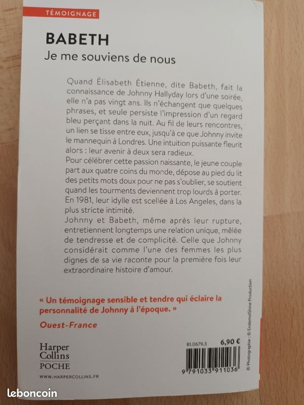 Babeth, je me souviens de nous, "Johnny et moi, nous nous sommes tant aimés " (image 2)