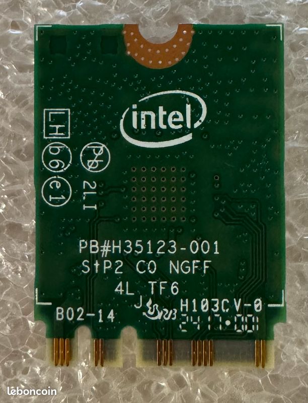 Mini Carte Wifi bluetooth Intel Dual band Wireless 3165NGW (image 2)