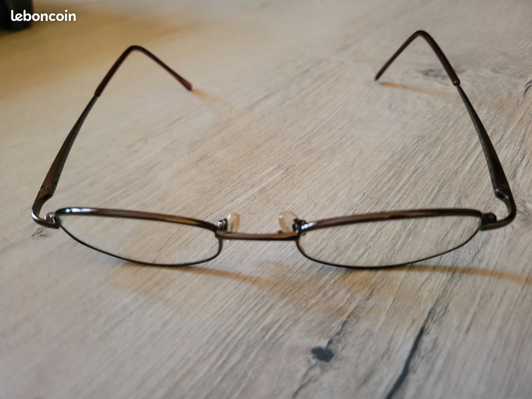 Monture lunettes femme métal brun (image 2)