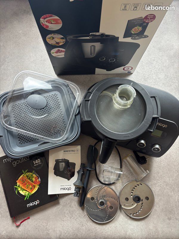 Robot de cuisine Miogo Maestro+ de BOULANGER multifonctions 8 personnes/ kit complet / noir (image 2)