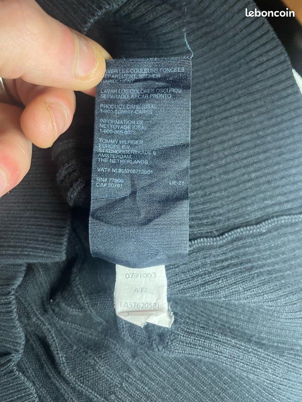 Pull tommy Hilfiger torsadée noir (image 9)