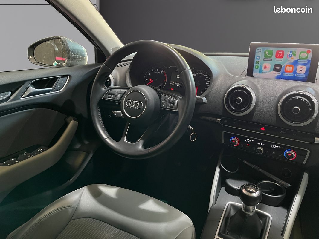 AUDI A3 Berline 1.0 TFSI 115 DESIGN - CarPlay - Coffre Electrique - Keyless - Suivi Complet - 2ᵉ Main - GARANTIE 12 MOIS (image 9)