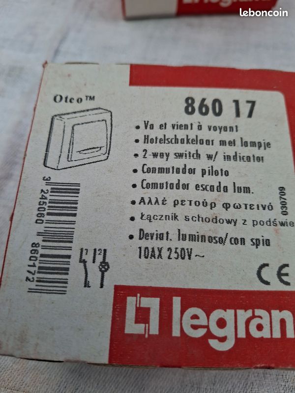 Va-et-vient à voyant Legrand Oteo 86017 (image 3)