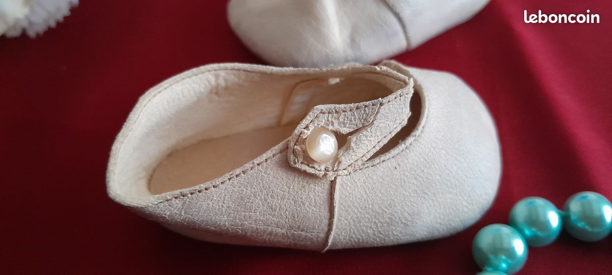Chaussures Jumeau à L'abeille Pour Poupée Ancienne Jumeau