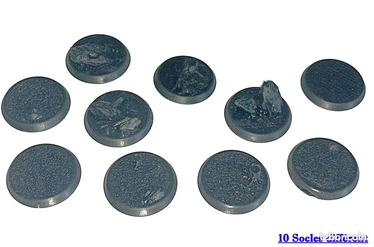 Socles Ronds En Résine 40mm - Pour Figurines Wargames, Modélisme | Fabriqué En France Neuf