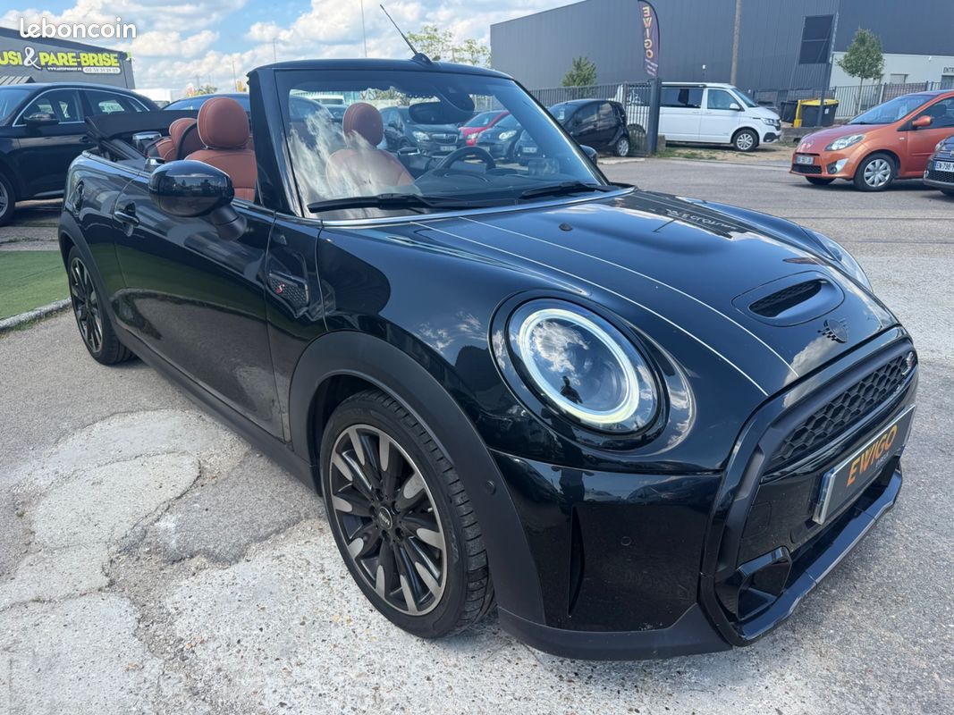 MINI CABRIO 2.0 180CH COOPER S BVA - 1ÈRE MAIN - AFFICHAGE TÊTE HAUTE - INT. CUIR CHAUFFANT - CAPOTE ELECTRIQUe (image 8)