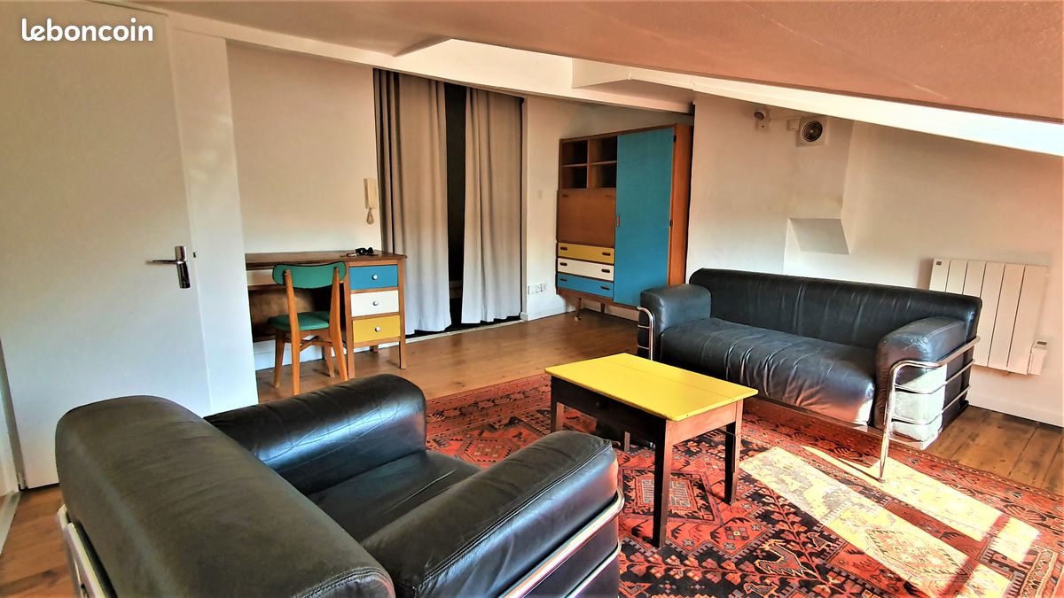 T1bis meublé, proche Mairie, Coin chambre séparé, Terrasse - Poitiers 86000 (image principale 0)