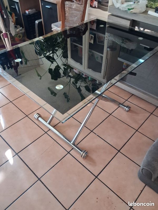 Table en verre réglable (image 4)
