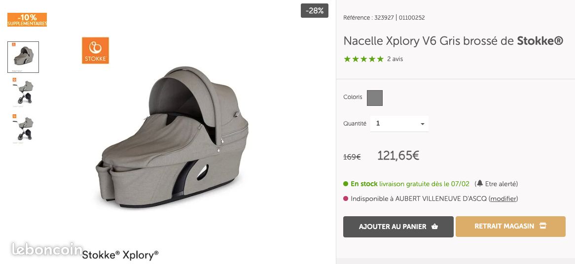 STOKKE Nacelle bébé Xplory v6 X Modern Grey (image 6)