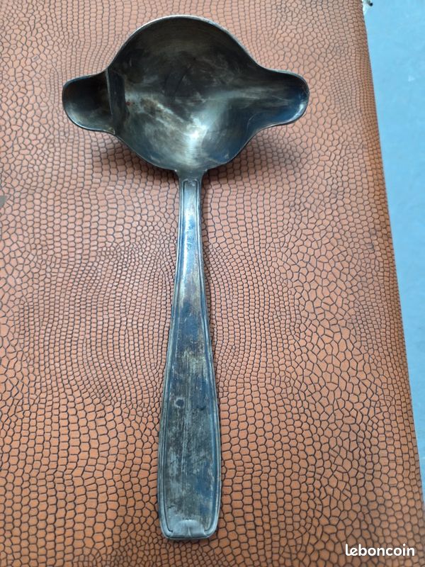 Cuillère à Sauce Dégraisseuse En Métal Argenté - Maigre/gras - Occasion