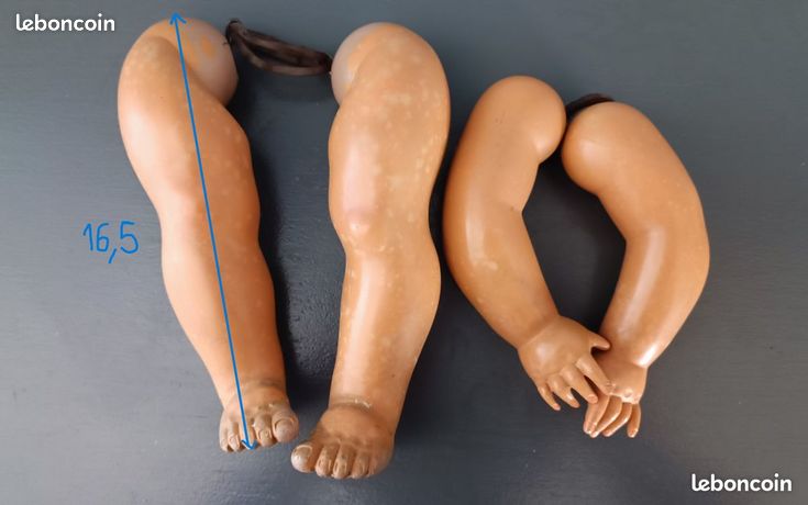 Lot De Bras Et Jambes Pour Réparation De Poupées Celluloïd - Pièces Détachées Vintage
