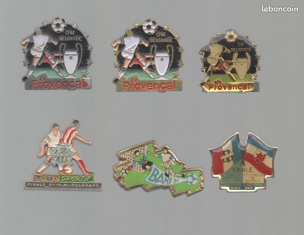 Pin's Football Olympique Marseille Om 90 91 / Le Provencal