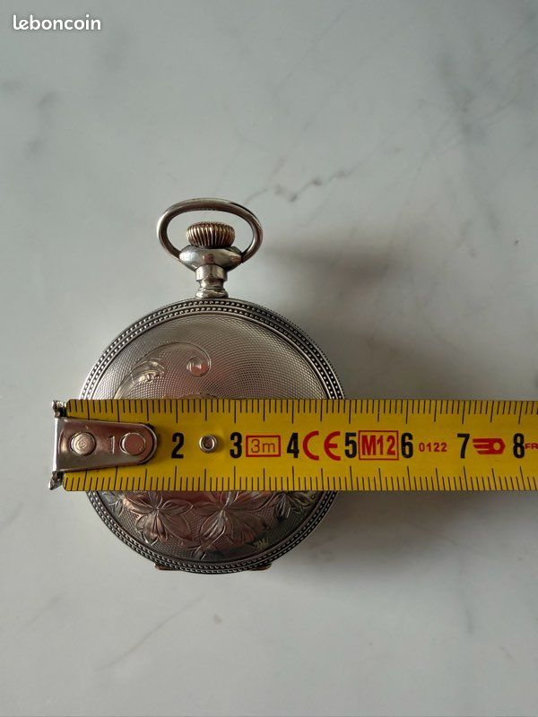 Montre à Gousset Vintage Waltham En Argent - Pièce De Monnaie - Année 1889 - À Réparer