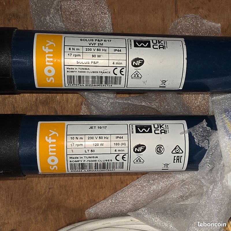 Moteur Somfy SOLUS P P 6/17 somfy jet 10 17 (image 3)