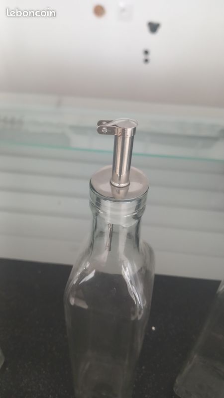 Lot de 3 bouteilles à huile pimentée avec bec verseur (image 3)