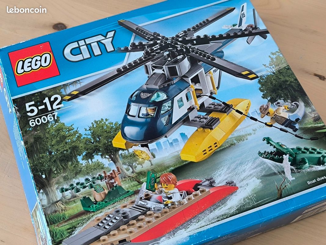 Lego 60067 La poursuite en hélicoptère + bateau + crocodile (image 6)