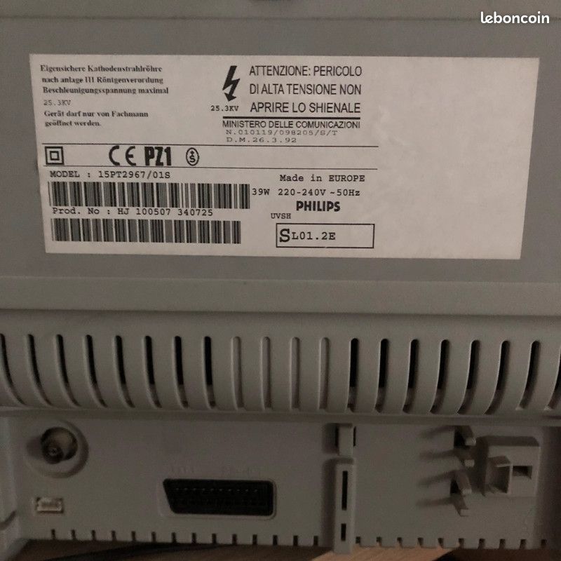 Philips 22AV1601B Télécommande IR Wireless (Appuyez sur les boutons