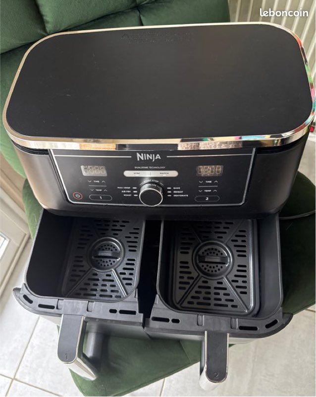 Friteuse sans huile Ninja Foodi MAX DualZone 9,5L AF400EU - Électroménager