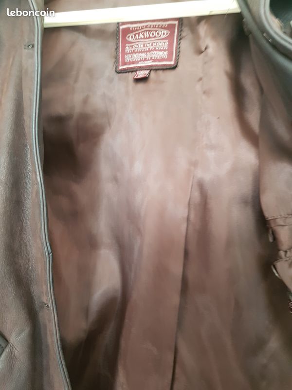 Veste cuir marron Oakwood (image 5)