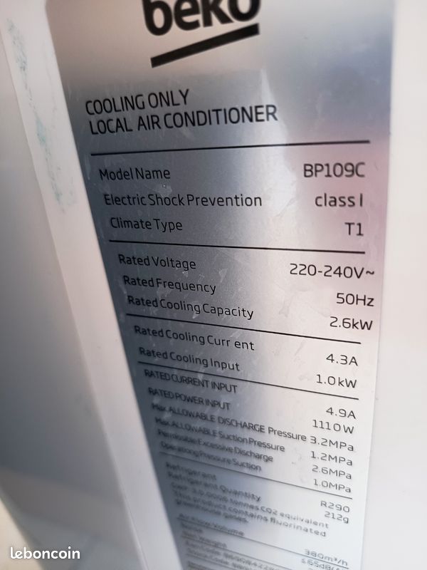 Climatiseur mobile Beko comme neuf (image 6)