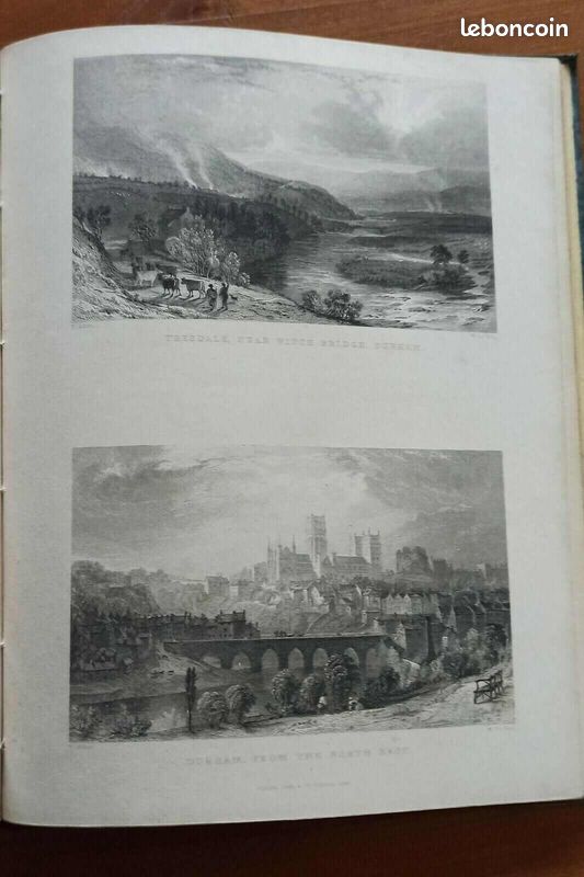 Itinéraire pittoresque au Nord de l'Angleterre / RARE / 1834 Livre Ancien (image 4)