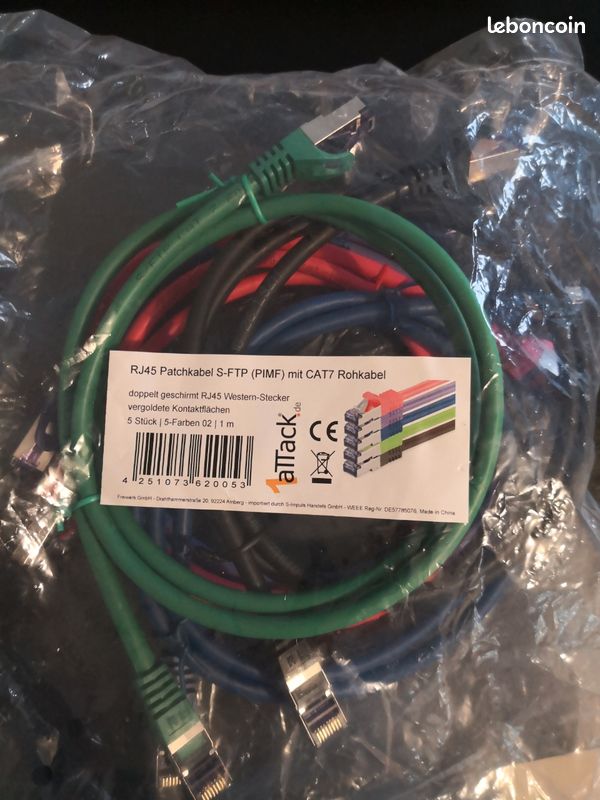 Cables Rj45 1m - Accessoires informatique