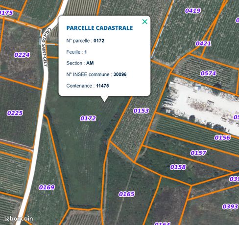 Vend terrain agricole