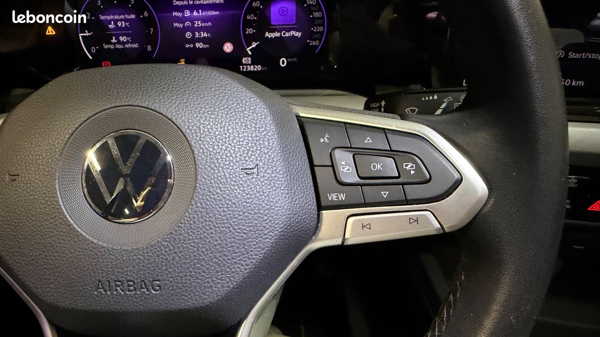 VOLKSWAGEN GOLF SW 1.0 TSI 110ch LIFE PLUS - CARPLAY - ENTRETIEN CONSTRUCTEUR A JOUR (image 16)