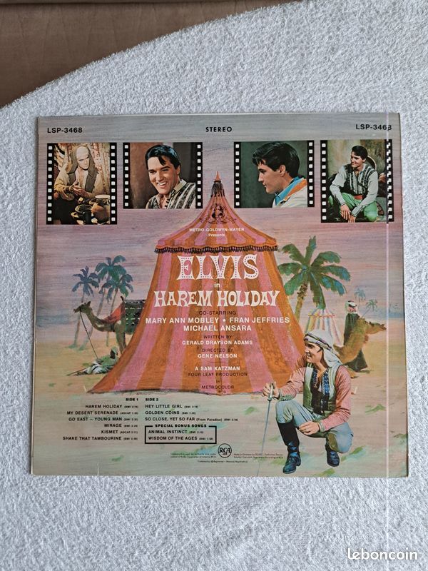 Vinyle elvis presley "harem holiday" ref : lsp-3468 (image 2)