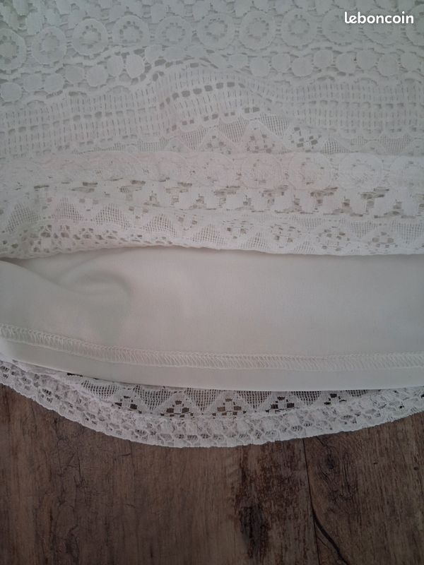 Robe blanche avec broderie 10 ans idéale cérémonie (image 4)