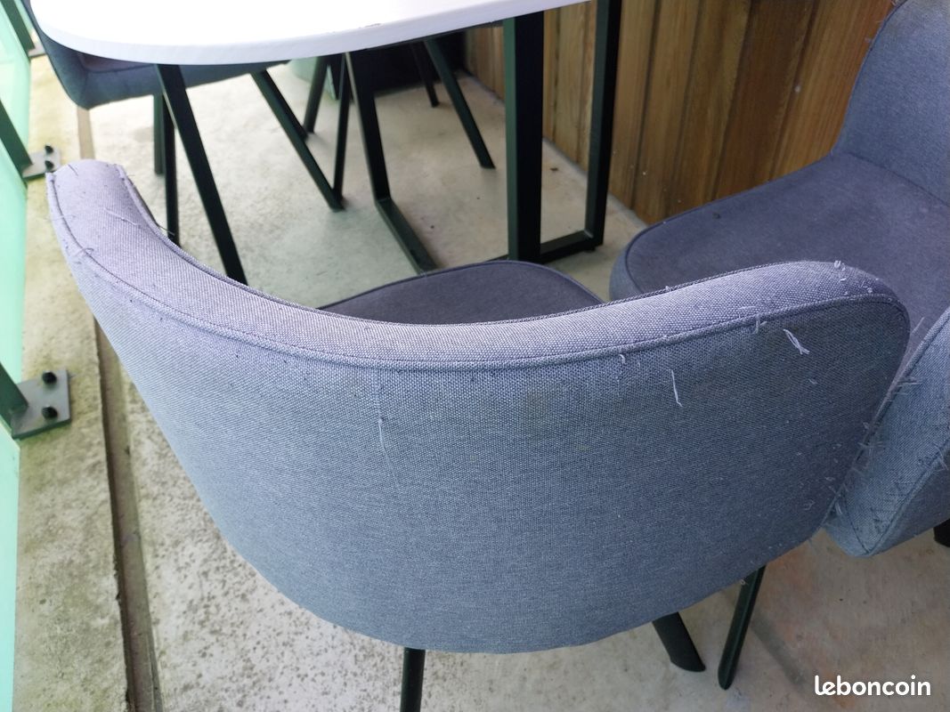 Table + 4 chaises encastrables (image 8)