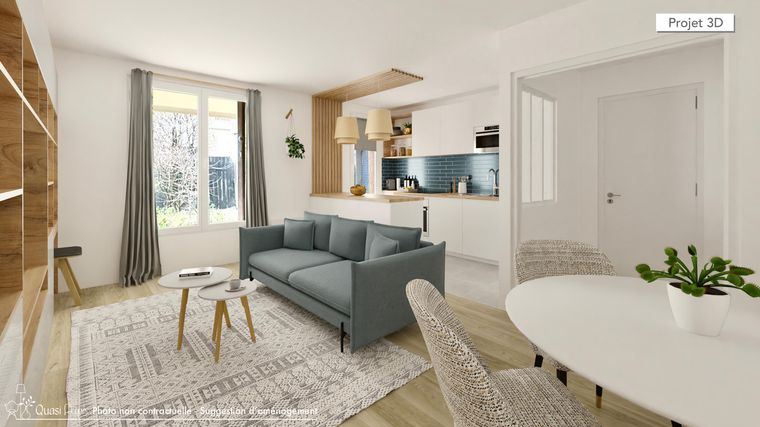 Appartement 3 pièce(s) 63 m²à vendre Eragny