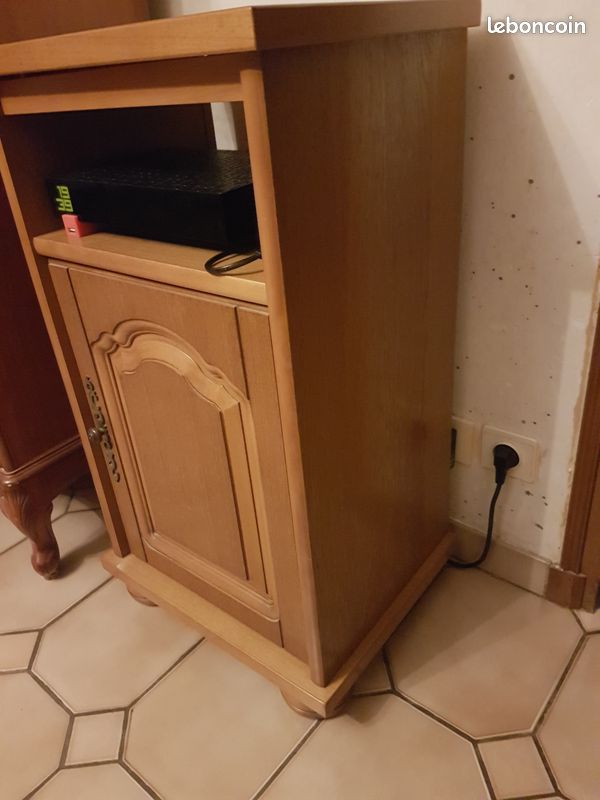 Meuble téléphone bois massif (image 2)