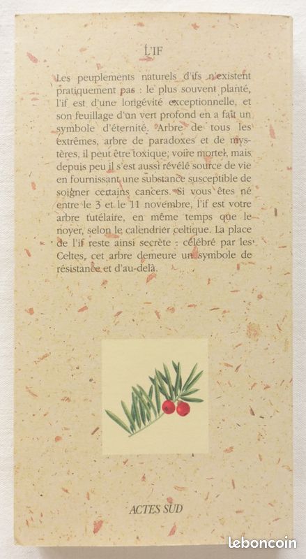 L’if - Robert Bourdu - Actes Sud 1997 (image 2)