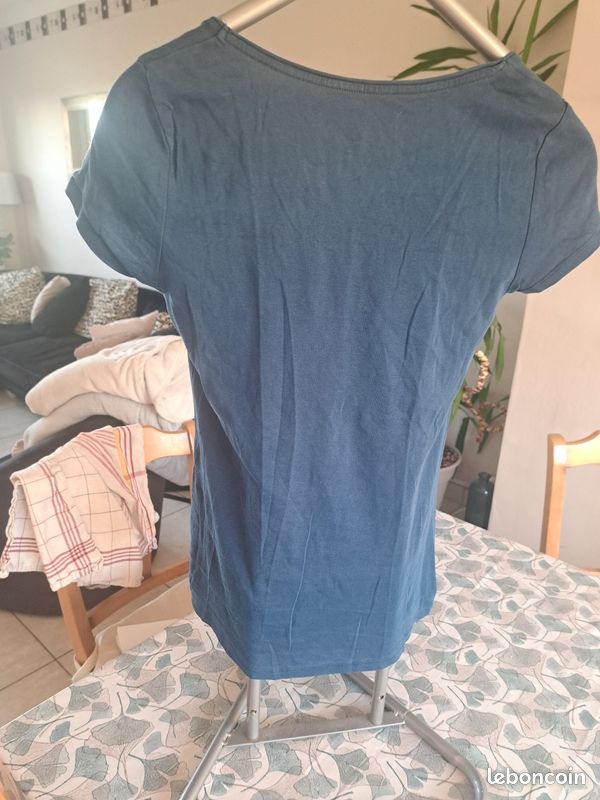 Tshirt bleu camaïeu taille XL (image 2)