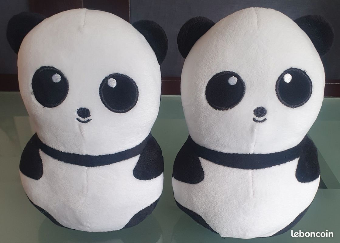 Duo de Bloque-Porte Panda, 22cm (image 1)