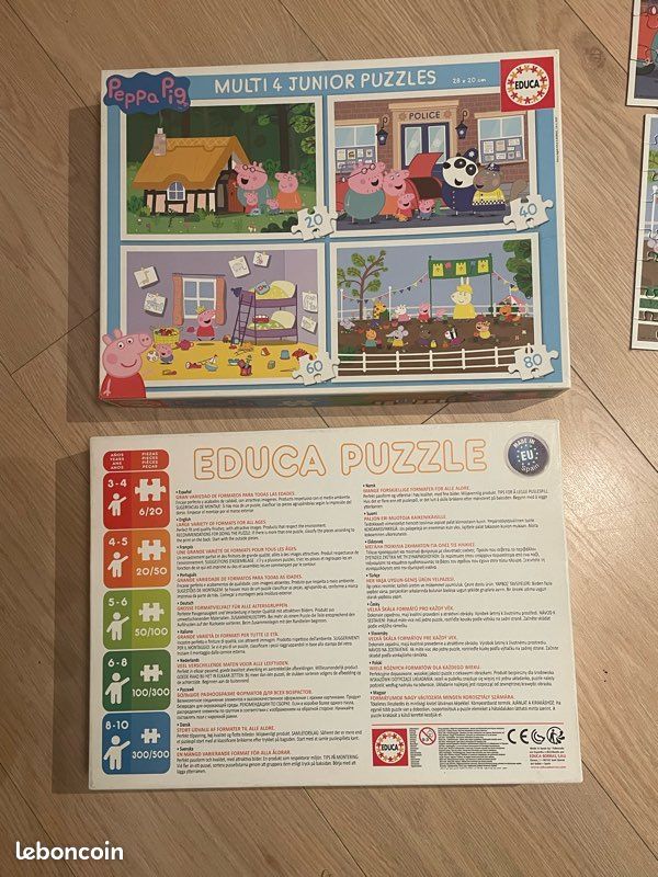 Puzzle Peppa Pig Multi 4 junior puzzle 20 40 60 80 pièces (image 2)