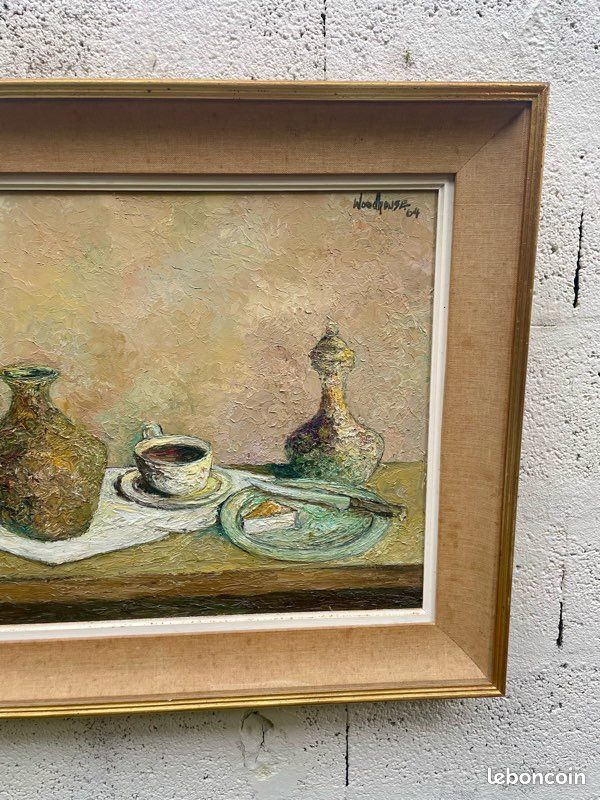 Nature morte à l’huile signée 1960’s (image 10)