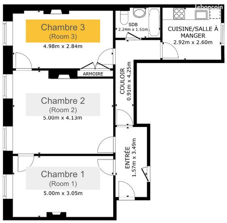 Appartement a louer paris-11e-arrondissement - 1 pièce(s) - 14 m2 - Surfyn