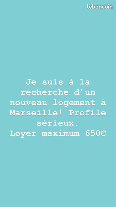 Appartement 2 pièces 20 m² · à Marseille · 20 m² · 650 €/mois