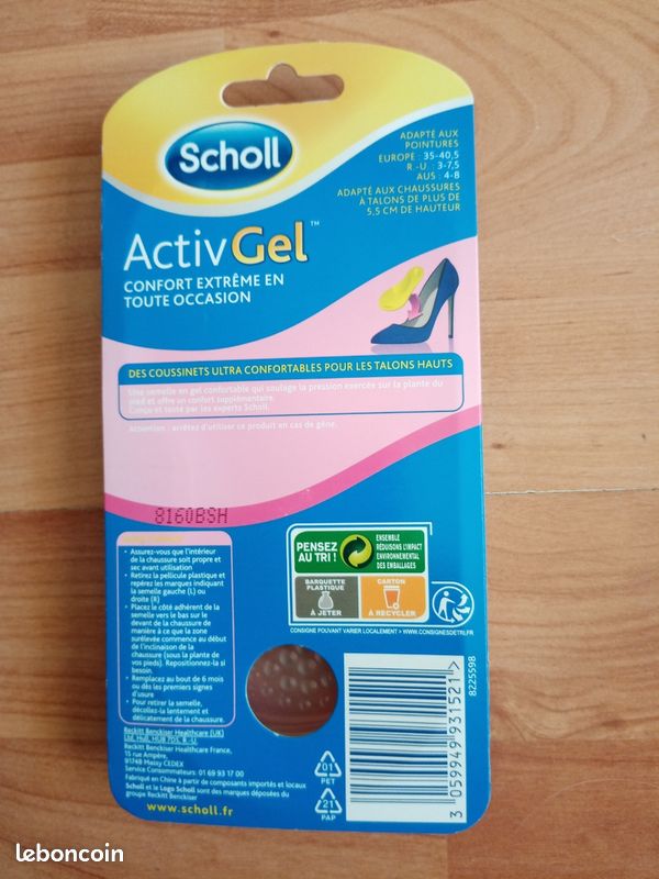 Scholl Activgel pour talons hauts Chaussures