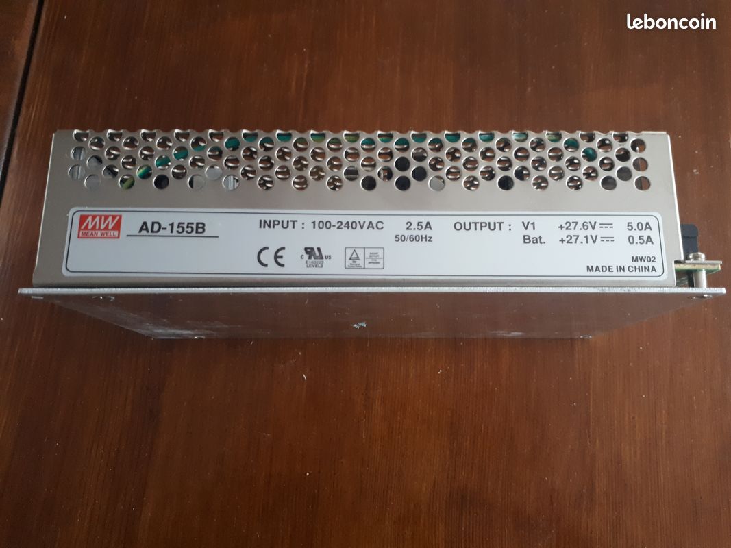 Alimentatore Switching Mean Well AD-155B - 27V 5A - Fonte Di Alimentazione Professionale