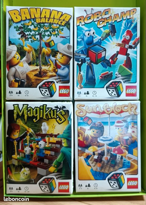 Lot de 4 boîte Lego (image 1)